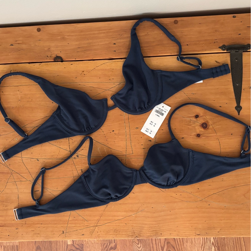 Navy Blue Abercrombie Bikini Tops Bundle